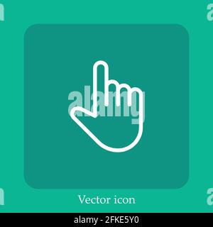 select vector icon linear icon.Line with Editable stroke Stock Vector