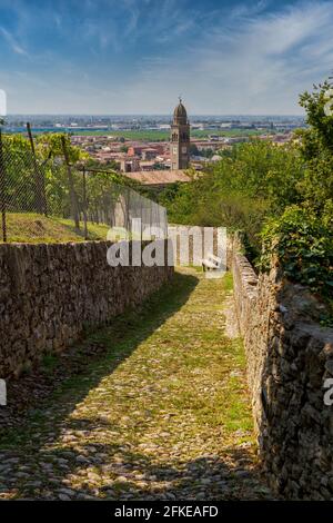 View of Soave's village near Verona Stock Photo