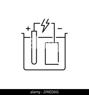 Galvanization olor line icon. Pictogram for web page, mobile app, promo ...