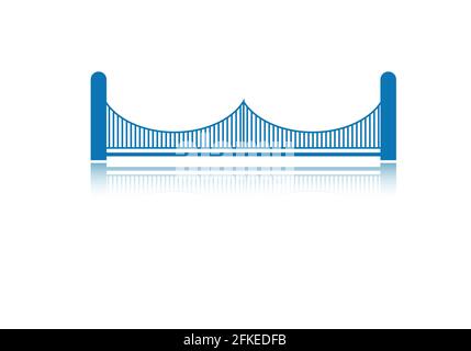 Bridge Logo icon vector illustration design Template Stock Vector