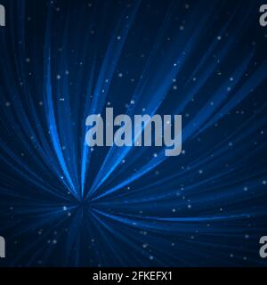 Blue waves abstract background. Stock Vector