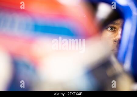 Portimao, Portugal. Saturday 1st May 2021. George Russell (GBR) Williams Racing FW43B. Portuguese Grand Prix, Saturday 1st May 2021. Portimao, Portugal. Credit: James Moy/Alamy Live News Stock Photo