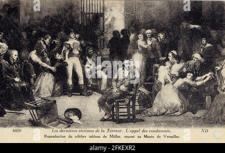 l'appel des condamnés durant la Terreur 1794 Stock Photo