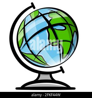 world map earth globe cartoon Stock Vector Image & Art - Alamy