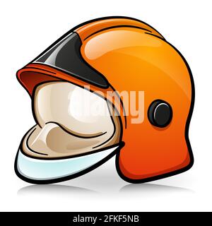 Vector illustration of firefighter helmet cartoon design Stock Vector