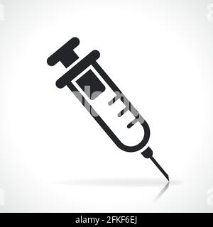 Syringe vaccination icon isolated design medical symbol Stock Vector