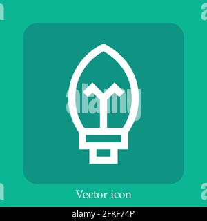 lightbulb vector icon Stock Vector