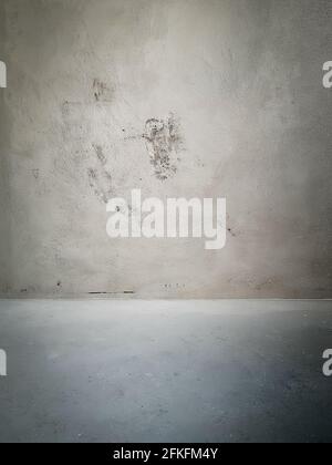 Grunge room interior without decoration in gray colors Stock Photo