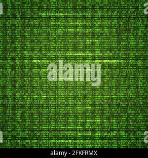 Binary code bright green background. Programming code. Big data concept. Digital technology vector illustration. Easy to edit vector template for your Stock Vector