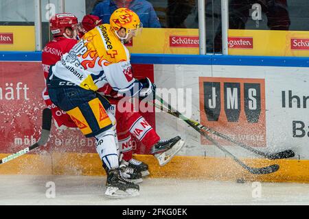 Rapperswil 01 05 21 Check By Postfinance Top Scorer Jan Kovar 43 Ev Zug During The National League Playoff Semi Final Ice Hockey Game 4 Between Sc Rapperswil Jona Lakers And Ev Zug On May