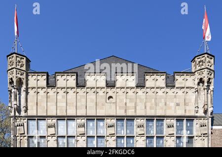 historical festival hall guerzenich from the 15th century in the center of the old town of cologne. Stock Photo