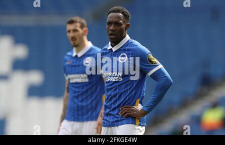 Brighton and Hove, England, 1st May 2021. Danny Welbeck of Brighton  during the Premier League match at the AMEX Stadium, Brighton and Hove. Picture credit should read: Paul Terry / Sportimage Credit: Sportimage/Alamy Live News Stock Photo