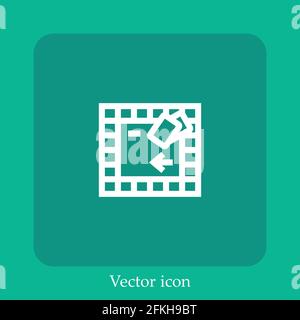board game vector icon linear icon.Line with Editable stroke Stock Vector