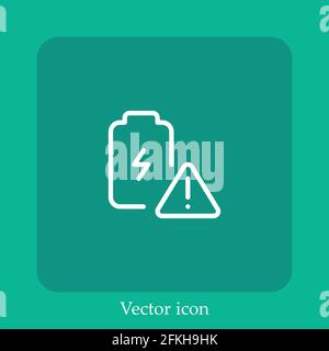 erroe vector icon linear icon.Line with Editable stroke Stock Vector