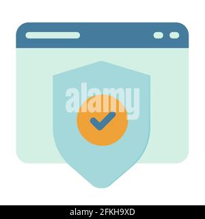 security vpn safe protection single isolated icon with outline style ...