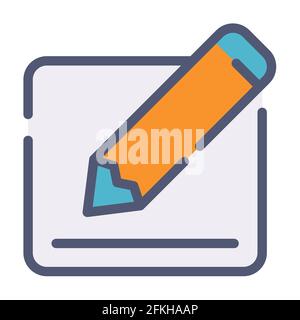 write pen form field single isolated icon with dash or dashed line ...