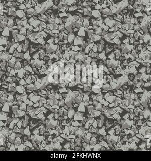 stones crushed stone seamless Stock Vector
