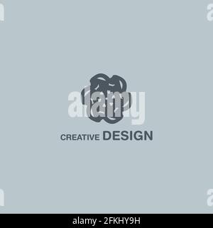 Cool Abstract Creative Design Vector Logo Art EPS10 Stock Vector