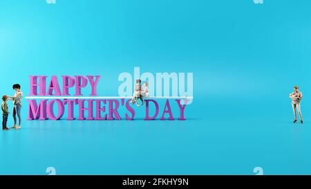 Mother's day greeting card design,background. Stock Photo