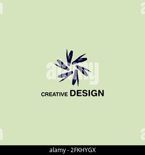 Clean Abstract Creative Logo Vector Design eps10 Stock Vector