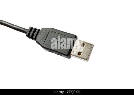 USB cable isolated on white Stock Photo