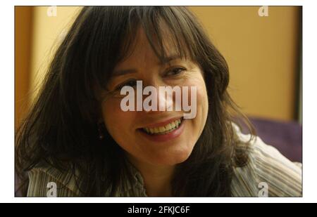 Comedian Arabella Weir in London,for Deborah Ross.pic David Sandison 26/2/2003 Stock Photo