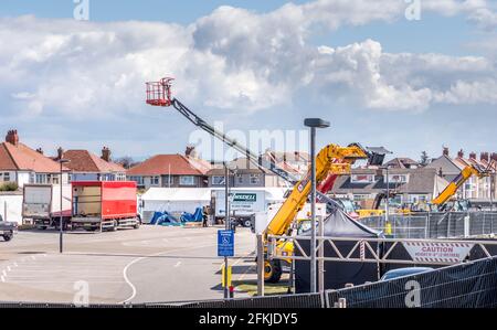 Building the sets for Star Wars Andor Stock Photo