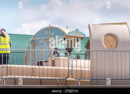 Building the sets for the new Star Wars show Andor Stock Photo