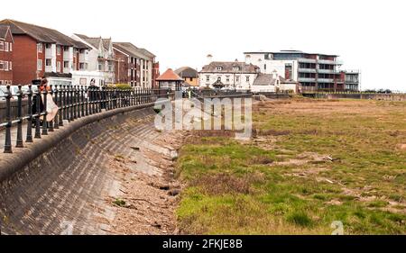 Esplanade, Knott End-on-Sea, Lancashire Stock Photo