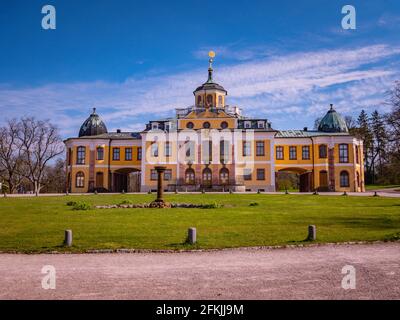 Belvedere Palace near Weimar in Thuringia with palace gardens Stock Photo