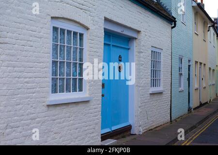 Some of the old houses in the old town of Deal, Kent Stock Photo