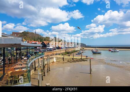 Rocksalt restaurant overlooking Folkestone Harbour, Kent, UK Stock Photo
