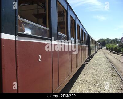 Le petit train à vapeur de la Baie de Somme Stock Photo