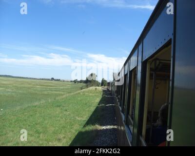 Le petit train à vapeur de la Baie de Somme Stock Photo