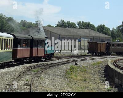 Le petit train à vapeur de la Baie de Somme Stock Photo