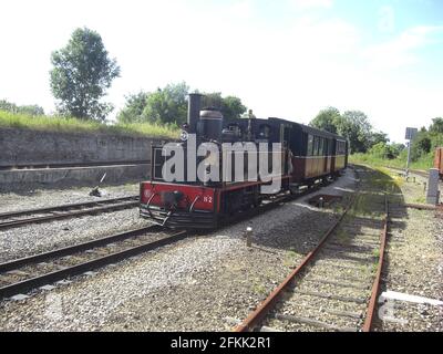 Le petit train à vapeur de la Baie de Somme Stock Photo