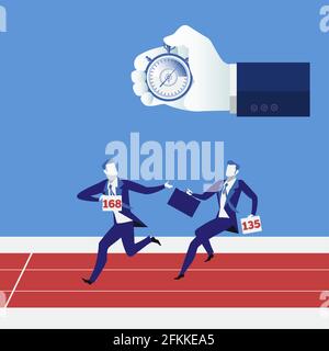 relay race in team, isolated iillustration Stock Vector Image & Art - Alamy