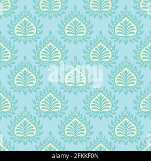 Decorative damask vector seamless pattern for wallpaper, textile , surface, fashion , background,tile, stationary, home decor, furnishing etc. Stock Vector