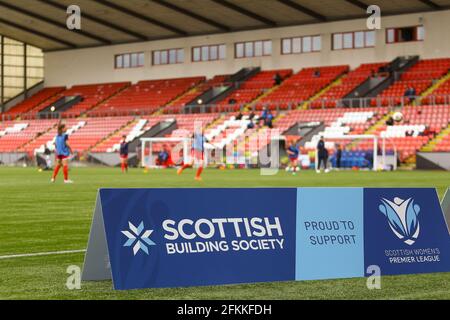 Cumbernauld, North Lanarkshire, Scotland, UK. 2nd May, 2021. Scottish Building Society Scottish Women's Premier League 1 Fixture Glasgow City vs Spartans, Broadwood Stadium, Cumbernauld, North Lanarkshire. 02/05/2021 | Credit Colin Poultney/Alamy Live News Stock Photo