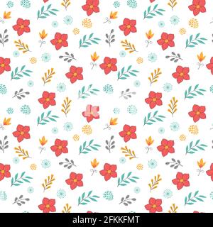 Winter flower vector seamless pattern for wallpaper, textile , surface, fashion , background,tile, stationary, home decor, furnishing etc. Stock Vector