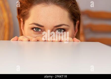 VAALS, NETHERLANDS - Apr 25, 2021: Portrait of a young Polish Caucasian woman Stock Photo