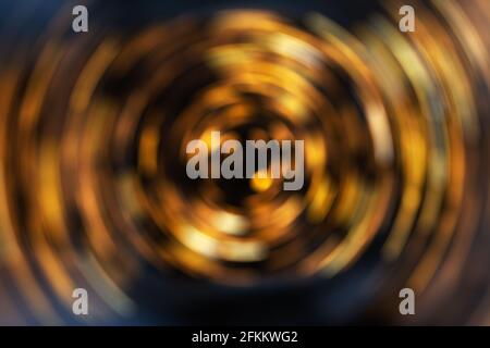 abstract background with a golden color spiral Stock Photo