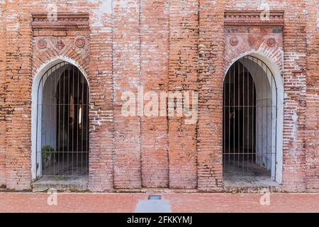 Doors of Sixty Dome Mosque Sha Gombuj Moshjid or Shait Gumbad mosque in Bagerhat, Bangladesh Stock Photo