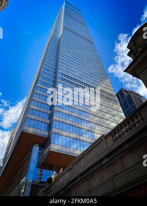 New York, NY, USA - May 3, 2021: The new Ritz-Carlton luxury hotel in the NoMad neighborhood at 28th and Broadway Stock Photo