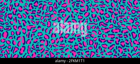 Pink Leopard Pattern Seamless Animal Print Trendy Wild Cat Design Stylized  Background For Fashion Fabric Wallpaper Vector Texture Stock Illustration -  Download Image Now - iStock