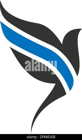 Simple Design of Swift Bird logo icon template vector Stock Vector ...