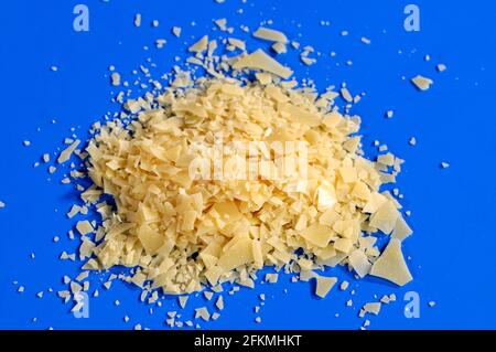 Carnauba wax (Copernicia cerifera), Cera carnauba, cut out, Object Stock Photo