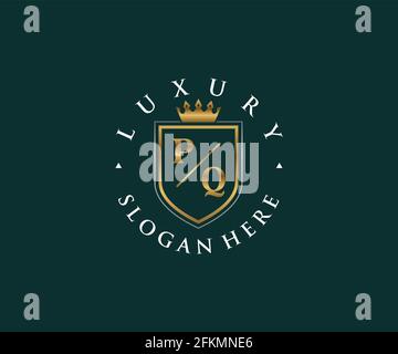 PQ Letter Royal Luxury Logo template in vector art for Restaurant ...