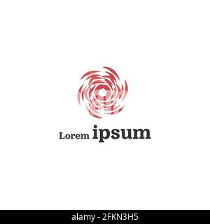 Aesthetic Spiral Creative Logo Vector Design Stock Vector