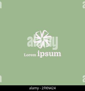 Green Abstract Spiral Creative Company Logo Design Stock Vector